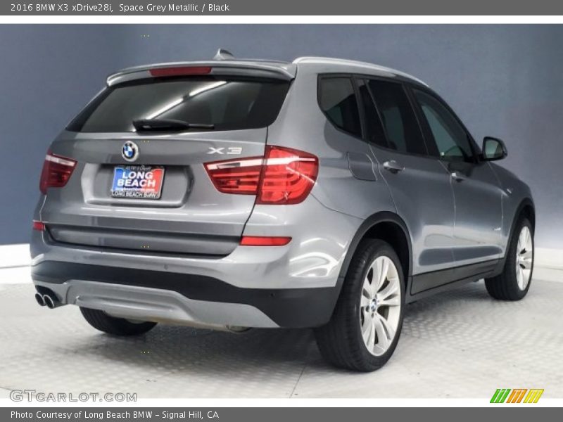 Space Grey Metallic / Black 2016 BMW X3 xDrive28i