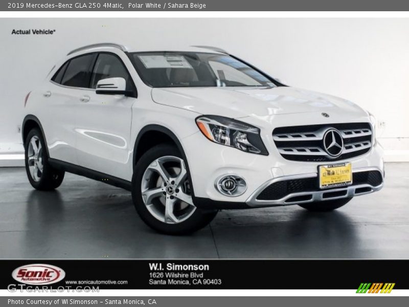 Polar White / Sahara Beige 2019 Mercedes-Benz GLA 250 4Matic