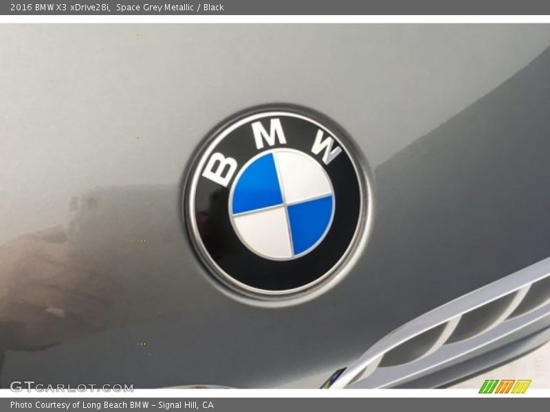 Space Grey Metallic / Black 2016 BMW X3 xDrive28i