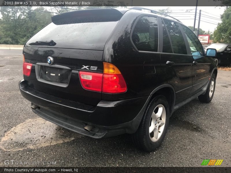 Black Sapphire Metallic / Black 2003 BMW X5 3.0i
