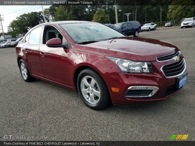Red Hot / Medium Titanium 2016 Chevrolet Cruze Limited LT