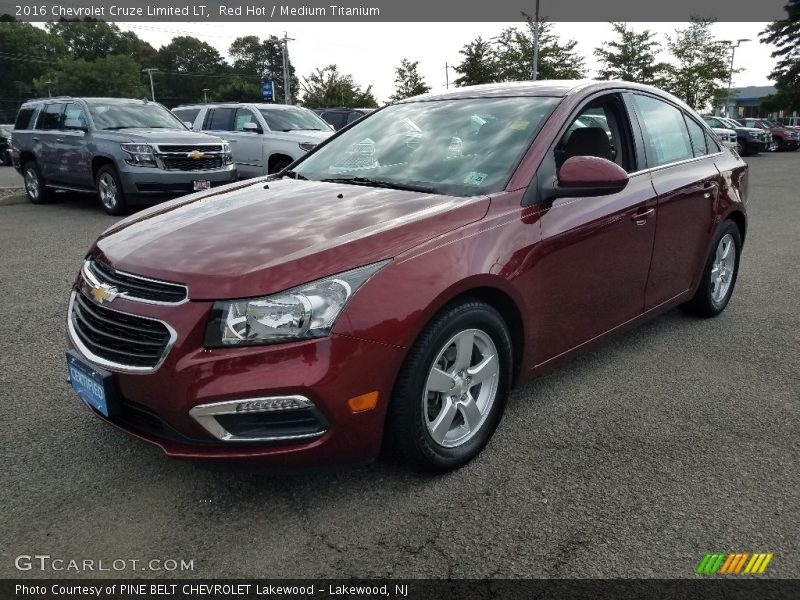 Red Hot / Medium Titanium 2016 Chevrolet Cruze Limited LT