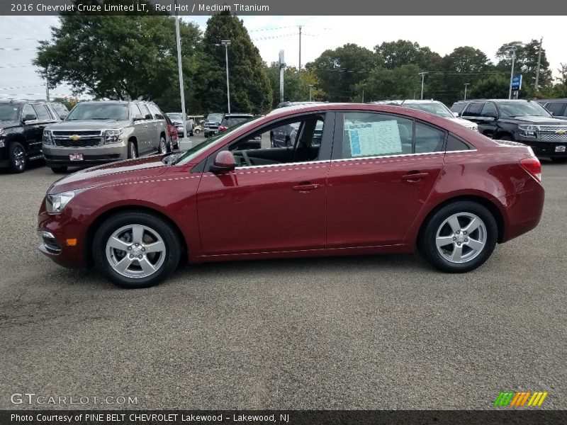 Red Hot / Medium Titanium 2016 Chevrolet Cruze Limited LT