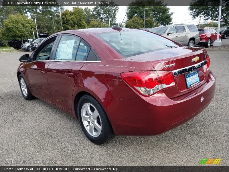 Red Hot / Medium Titanium 2016 Chevrolet Cruze Limited LT