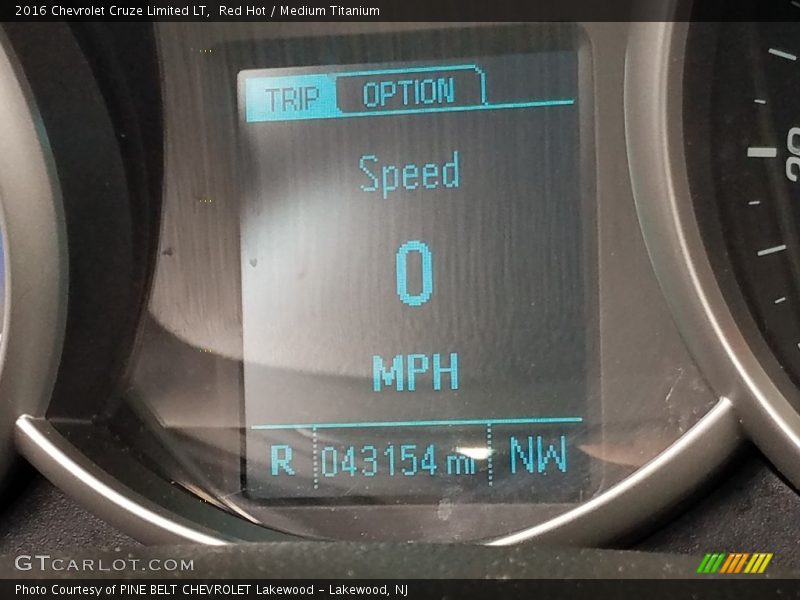 Red Hot / Medium Titanium 2016 Chevrolet Cruze Limited LT