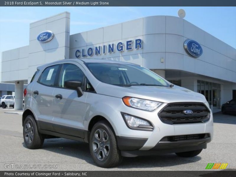 Moondust Silver / Medium Light Stone 2018 Ford EcoSport S