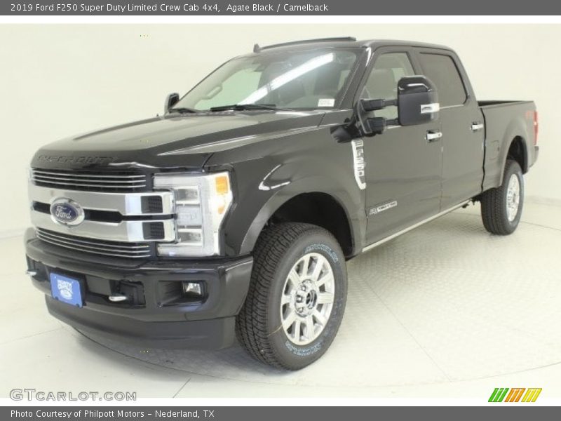 Agate Black / Camelback 2019 Ford F250 Super Duty Limited Crew Cab 4x4