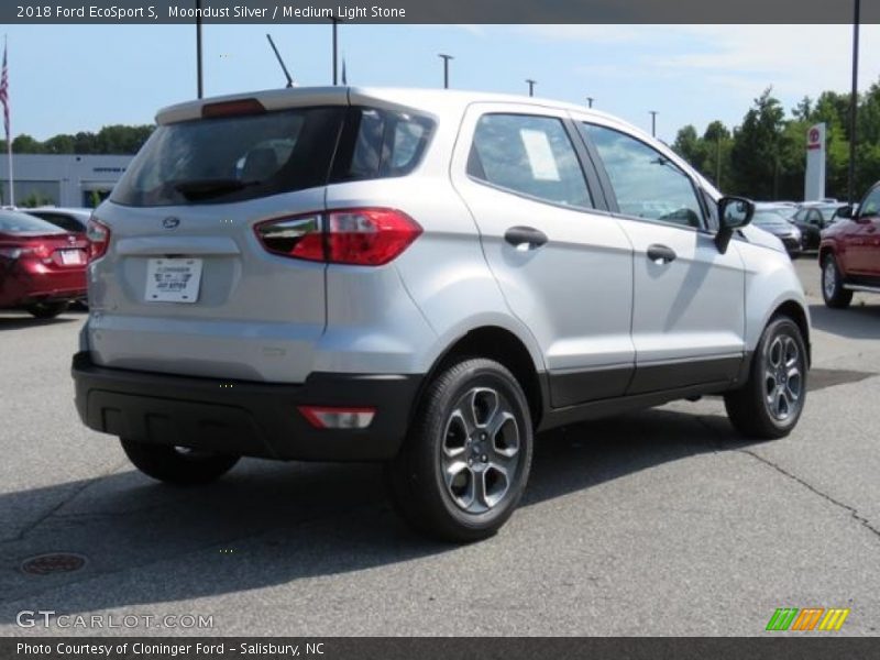 Moondust Silver / Medium Light Stone 2018 Ford EcoSport S
