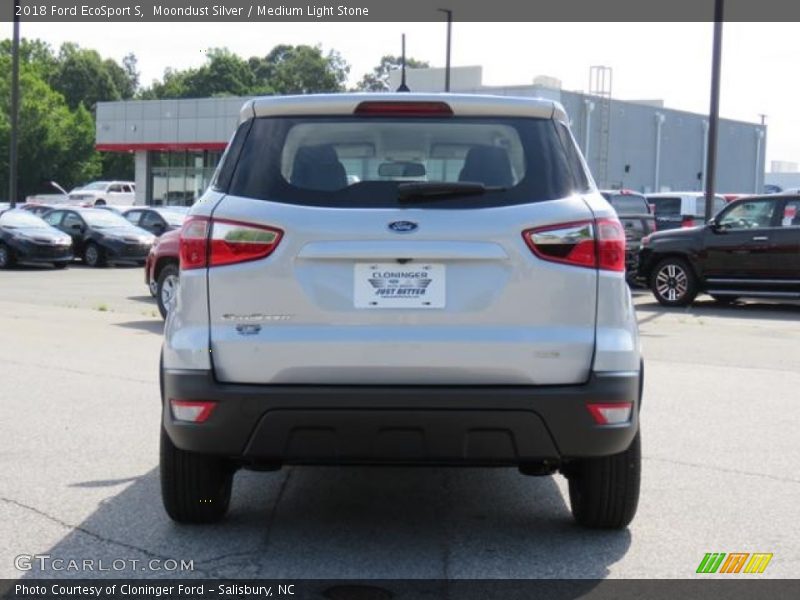 Moondust Silver / Medium Light Stone 2018 Ford EcoSport S