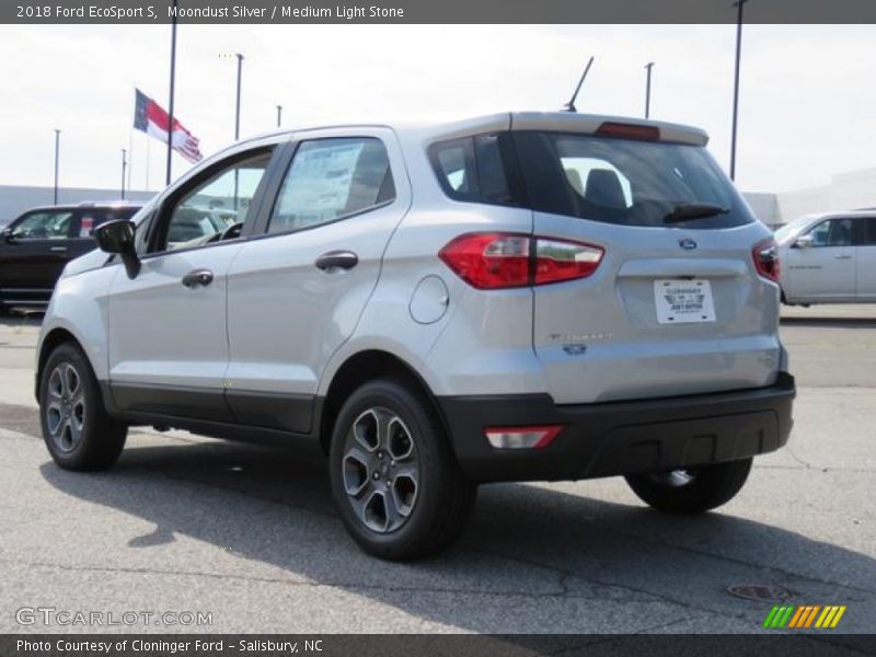 Moondust Silver / Medium Light Stone 2018 Ford EcoSport S