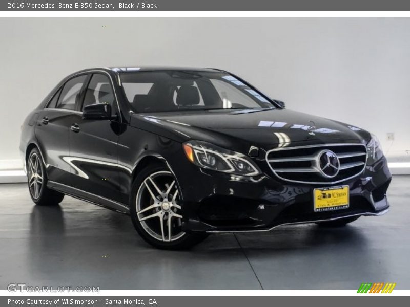 Black / Black 2016 Mercedes-Benz E 350 Sedan
