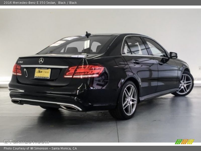 Black / Black 2016 Mercedes-Benz E 350 Sedan