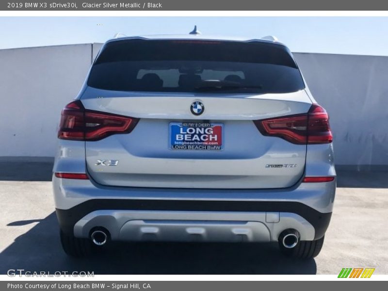 Glacier Silver Metallic / Black 2019 BMW X3 sDrive30i