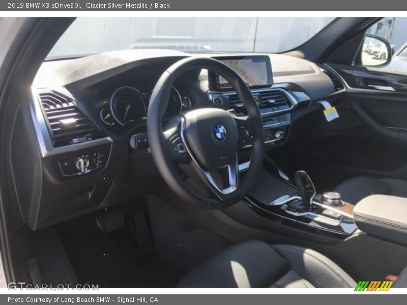 Glacier Silver Metallic / Black 2019 BMW X3 sDrive30i