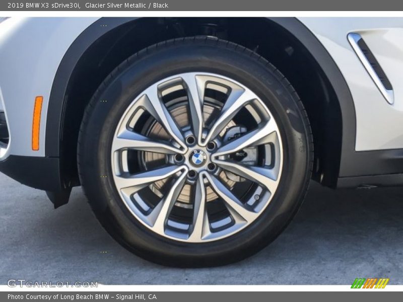 Glacier Silver Metallic / Black 2019 BMW X3 sDrive30i