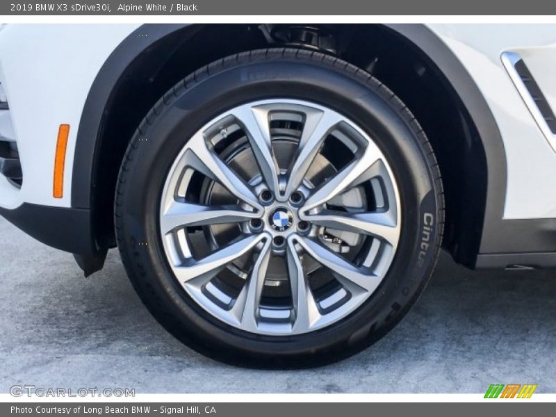 Alpine White / Black 2019 BMW X3 sDrive30i