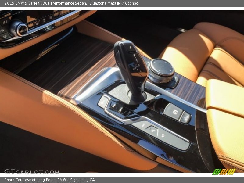 Bluestone Metallic / Cognac 2019 BMW 5 Series 530e iPerformance Sedan
