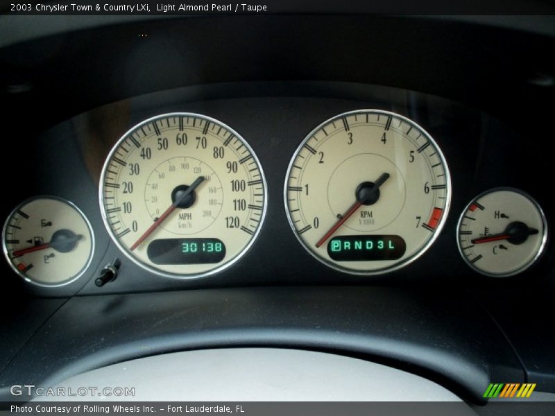 Light Almond Pearl / Taupe 2003 Chrysler Town & Country LXi