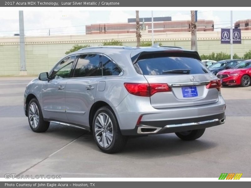 Lunar Silver Metallic / Graystone 2017 Acura MDX Technology
