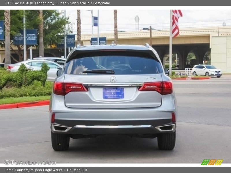 Lunar Silver Metallic / Graystone 2017 Acura MDX Technology