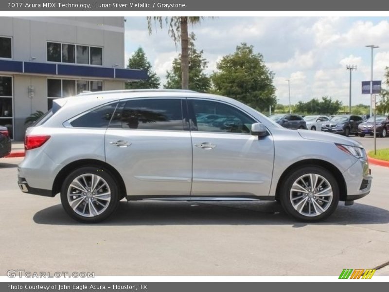 Lunar Silver Metallic / Graystone 2017 Acura MDX Technology