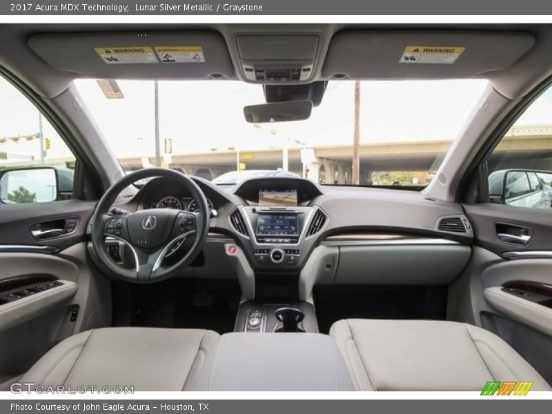 Lunar Silver Metallic / Graystone 2017 Acura MDX Technology
