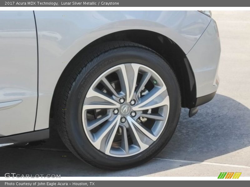 Lunar Silver Metallic / Graystone 2017 Acura MDX Technology