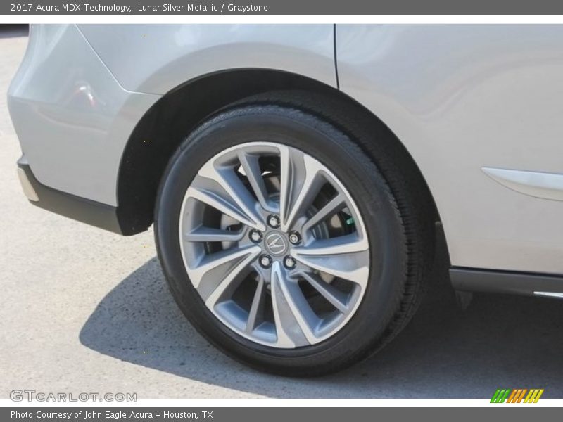 Lunar Silver Metallic / Graystone 2017 Acura MDX Technology