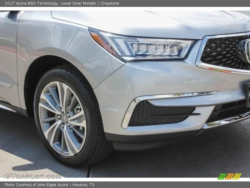 Lunar Silver Metallic / Graystone 2017 Acura MDX Technology