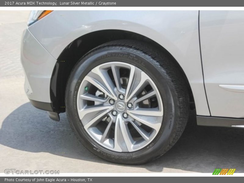 Lunar Silver Metallic / Graystone 2017 Acura MDX Technology