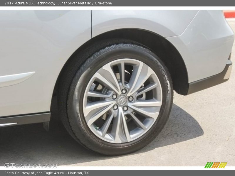 Lunar Silver Metallic / Graystone 2017 Acura MDX Technology