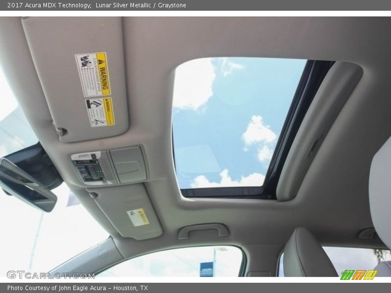 Lunar Silver Metallic / Graystone 2017 Acura MDX Technology