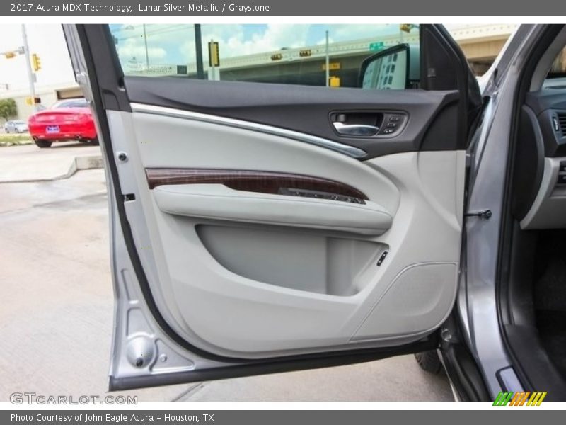 Lunar Silver Metallic / Graystone 2017 Acura MDX Technology