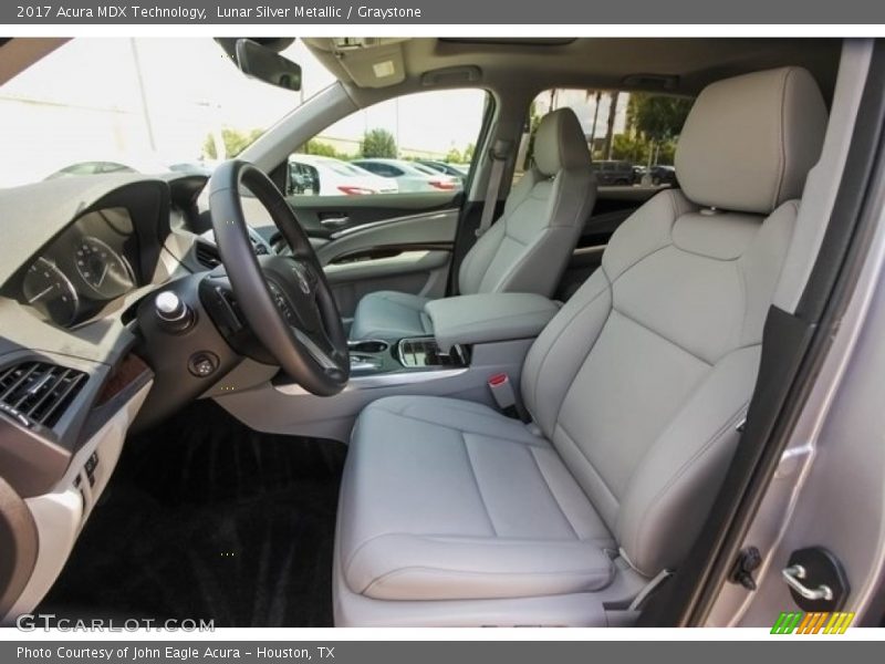Lunar Silver Metallic / Graystone 2017 Acura MDX Technology