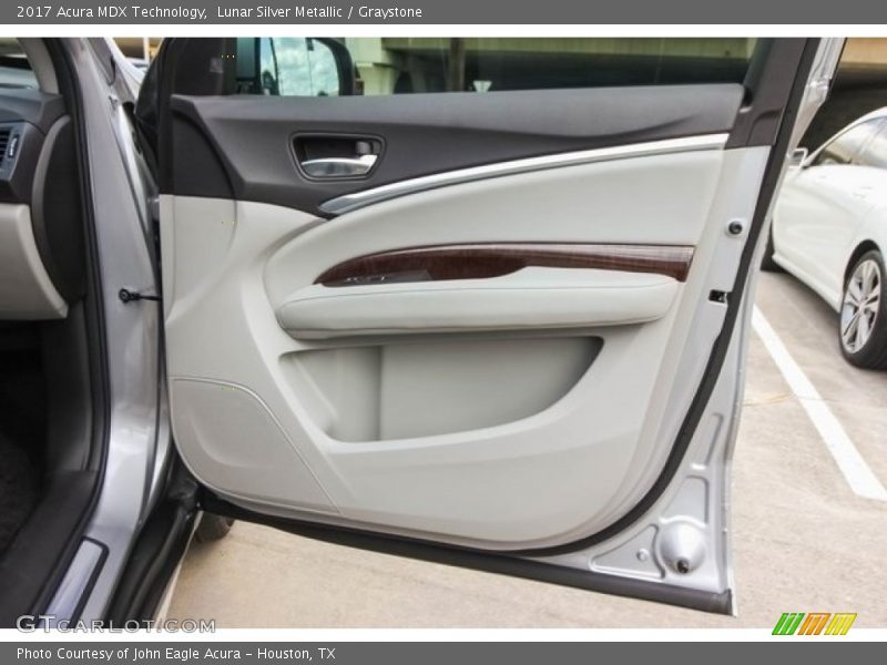 Lunar Silver Metallic / Graystone 2017 Acura MDX Technology