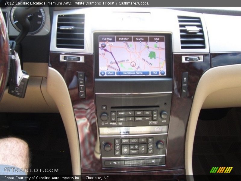 White Diamond Tricoat / Cashmere/Cocoa 2012 Cadillac Escalade Premium AWD