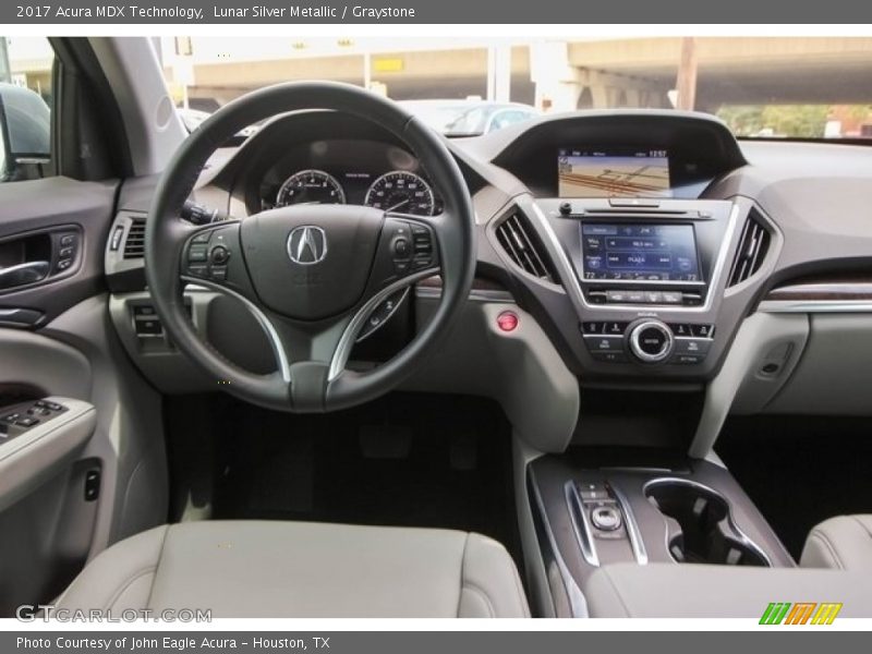Lunar Silver Metallic / Graystone 2017 Acura MDX Technology