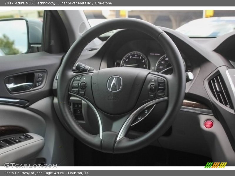 Lunar Silver Metallic / Graystone 2017 Acura MDX Technology