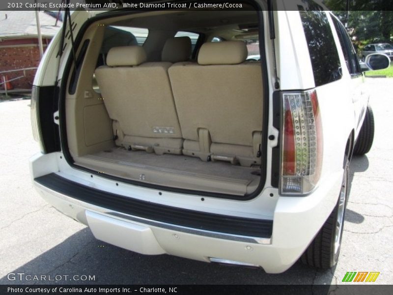 White Diamond Tricoat / Cashmere/Cocoa 2012 Cadillac Escalade Premium AWD