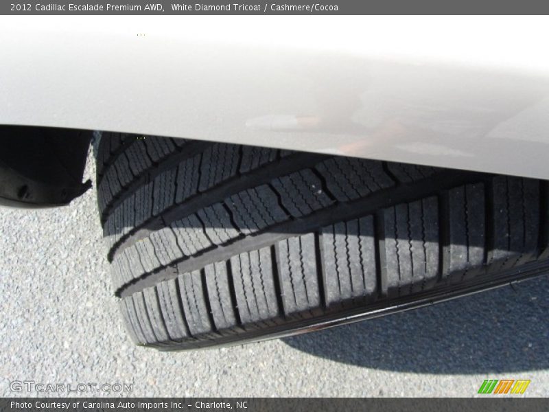 White Diamond Tricoat / Cashmere/Cocoa 2012 Cadillac Escalade Premium AWD