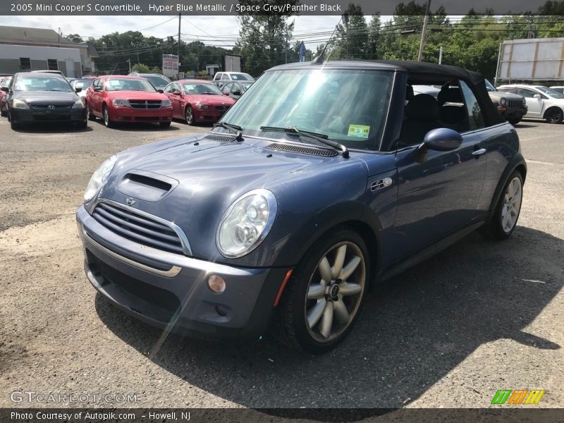 Hyper Blue Metallic / Space Grey/Panther Black 2005 Mini Cooper S Convertible