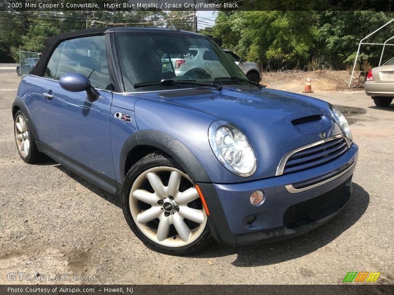 Hyper Blue Metallic / Space Grey/Panther Black 2005 Mini Cooper S Convertible