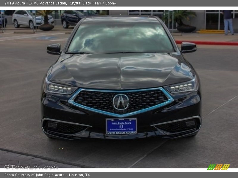 Crystal Black Pearl / Ebony 2019 Acura TLX V6 Advance Sedan
