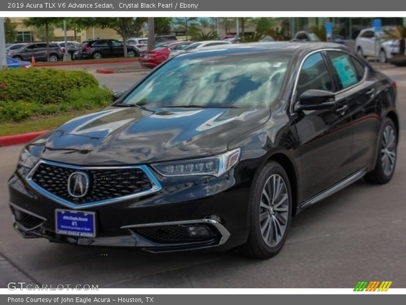Crystal Black Pearl / Ebony 2019 Acura TLX V6 Advance Sedan