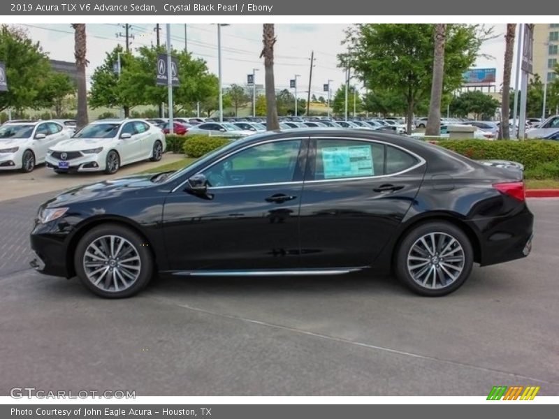 Crystal Black Pearl / Ebony 2019 Acura TLX V6 Advance Sedan