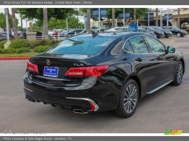 Crystal Black Pearl / Ebony 2019 Acura TLX V6 Advance Sedan