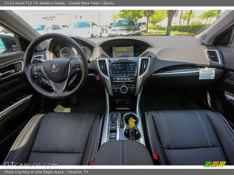 Crystal Black Pearl / Ebony 2019 Acura TLX V6 Advance Sedan