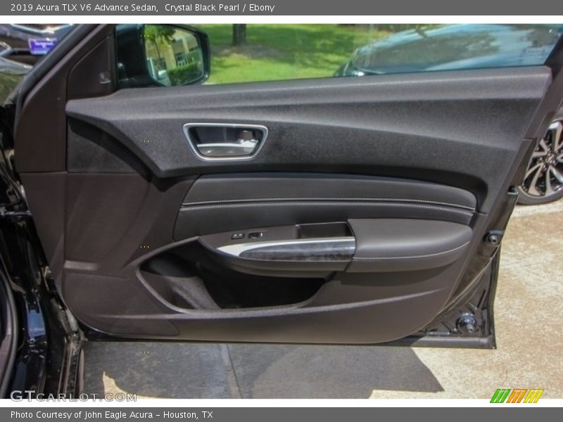 Crystal Black Pearl / Ebony 2019 Acura TLX V6 Advance Sedan