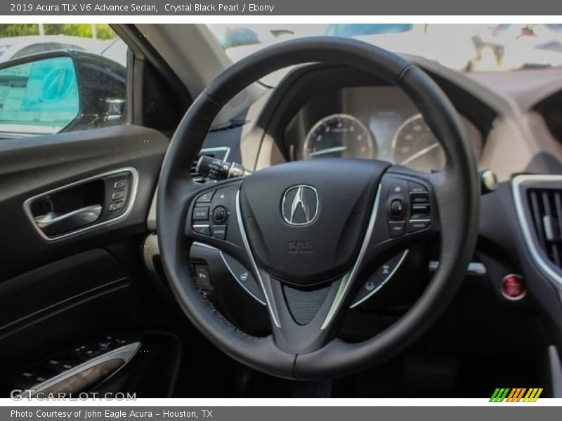 Crystal Black Pearl / Ebony 2019 Acura TLX V6 Advance Sedan