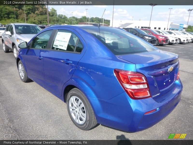 Kinetic Blue Metallic / Jet Black 2018 Chevrolet Sonic LS Sedan